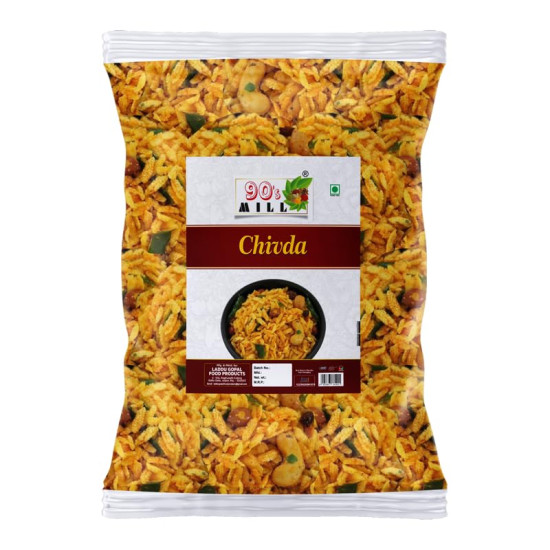 90's MILL Authentic Marathi Organic Chivda Namkeen - Healthy Indian Snack