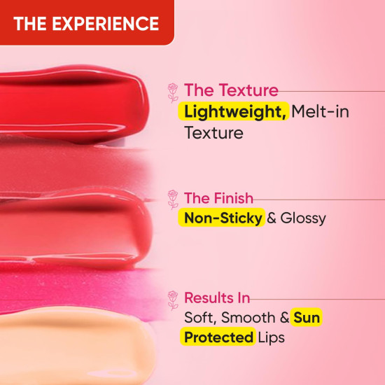 DOT & KEY Rose Blush Tinted Lip Balm - Lightweight & Non-Sticky with SPF 30