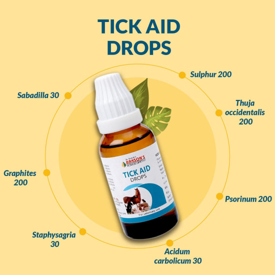 Bakson Veterinary Tick Aid Drops 30 ML - Effective Tick Relief