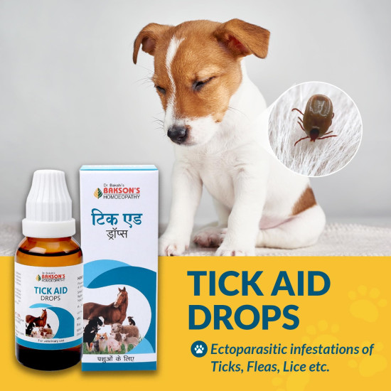 Bakson Veterinary Tick Aid Drops 30 ML - Effective Tick Relief