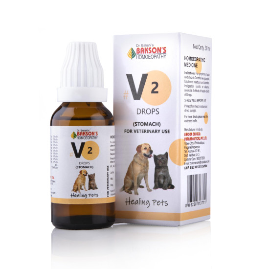 Bakson Veterinary V-2 Stomach Drops 30ML - Effective Digestive Care