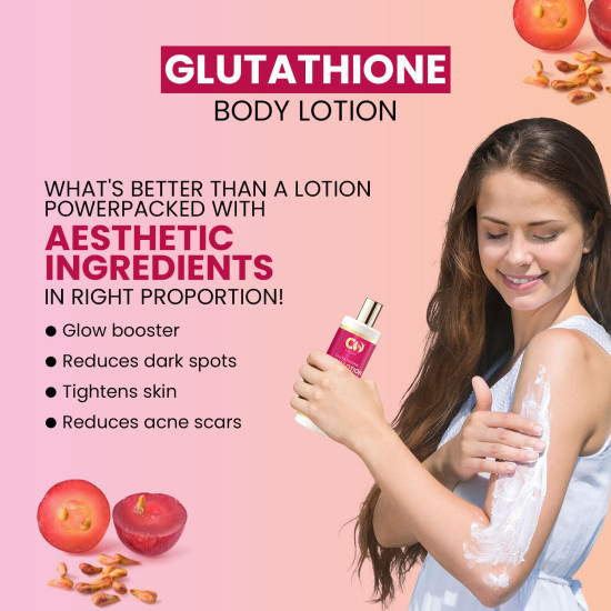 CO LUXURY L-Glutathione Body Lotion With Vitamin C & Kojic Acid | Reduces Dark Spots | Skin brightening Formula | All Skin Types | For Men & Women | 200 ML