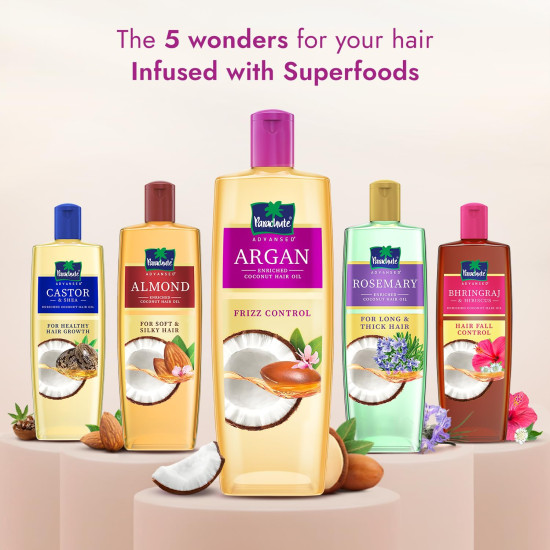 Parachute Advansed Argan-enriched Coconut Hair Oil - Control Frizz & Boost Shine