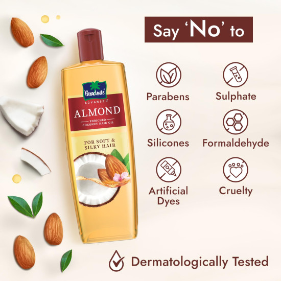 Parachute Advansed Almond-enriched Coconut Hair Oil - Soft & Silky Hair