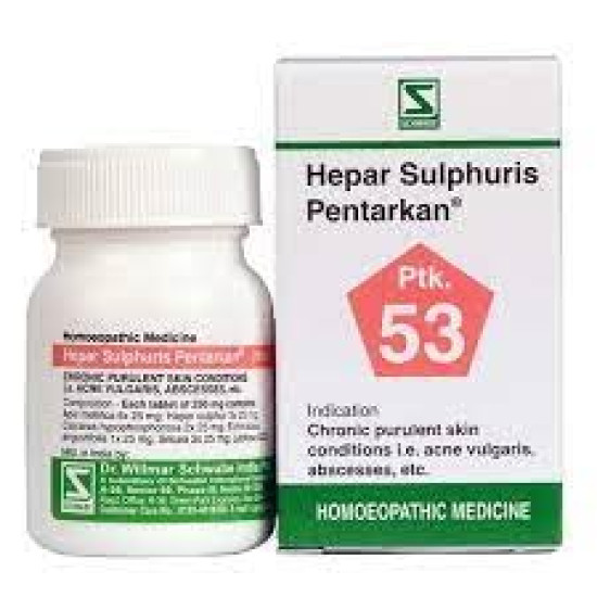Dr. Willmar Schwabe India Hepar Sulphuris Pentarkan Tab - Homeopathic Remedy