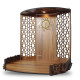 Chants® Bappa Wooden Pooja Mandir - With LED Spot Light
