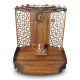 Chants® Bappa Wooden Pooja Mandir - With LED Spot Light