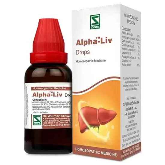 Dr.Willmar Schwabe India Alpha - Liv Drop - Herbal Liver Health Solution