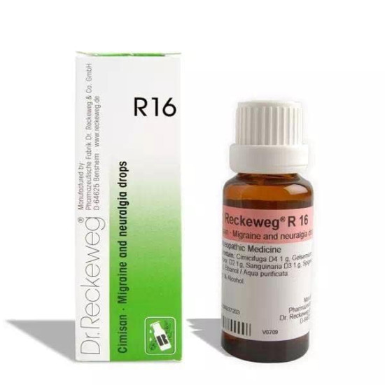 Dr. Reckeweg R16 Migraine and Neuralgia Drop - Herbal Relief