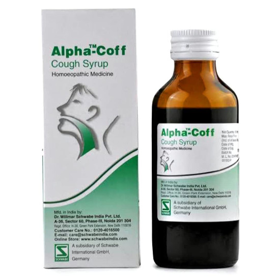 Dr Willmar Schwabe India Alpha-Coff Cough Syrup - Herbal Cough Relief