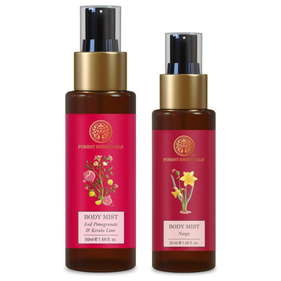Forest Essentials Travel Size Body Mist Combo - Luxury Citrus Fragrance