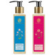 Forest Essentials Silkening Shower Wash Combo - Indian Rose & Jasmine | 200 ml Each