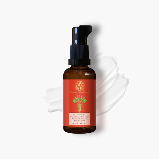 Forest Essentials SUN FLUID & Rosewater Combo - Natural Skincare Essentials