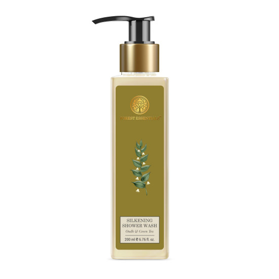 Forest Essentials Silkening Shower Wash Combo - Indian Rose & Oudh Green Tea Forest Essentials Silkening Shower Wash Combo - Indian Rose & Oudh Green Tea