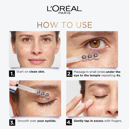 L’Oréal Paris Glycolic Bright Dark Circle Eye Serum - 3% Glycolic Acid