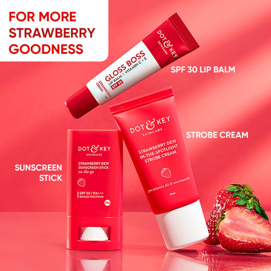 DOT & KEY Strawberry Dew Strobe Cream - Instant Dewy Glow & Hydration