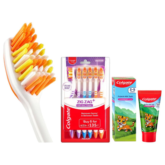 Colgate Kids Toothpaste & Toothbrush Combo - Gentle Oral Care for Kids Colgate Kids Toothpaste & Toothbrush Combo - Gentle Oral Care for Kids