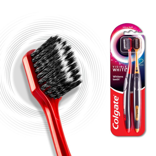 Colgate Visible White O2 Manual Toothbrush & Toothpaste Combo - Revolutionary Whitening