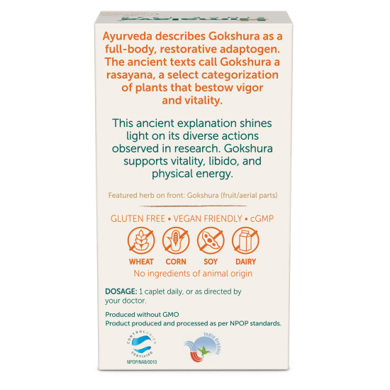 Himalaya Organic Gokshura Pack of 60 - Natural Wellness Supplement