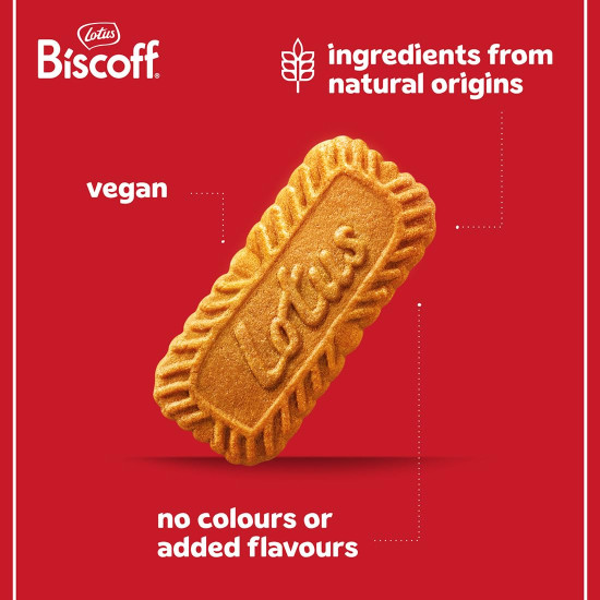 Lotus Biscoff Belgian Speculoos - Non-GMO & Vegan Caramelized Biscuit Cookies