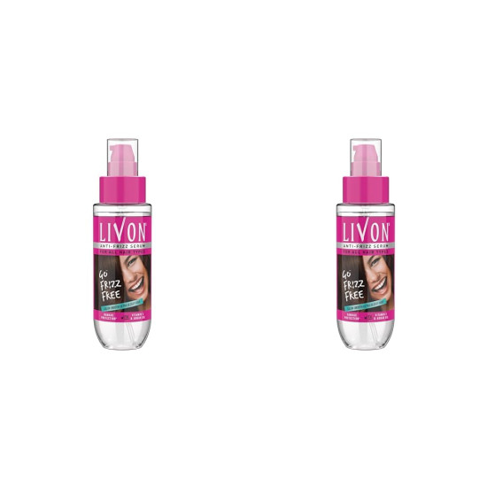 Livon Serum for Frizz-free, Smooth & Glossy Hair - Argan Oil & Vitamin E