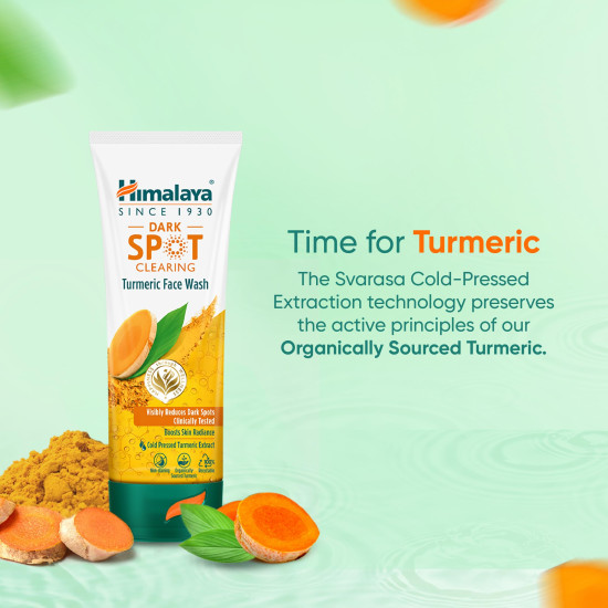 Himalaya Dark Spot Clearing Turmeric Face Wash - Reduce Dark Spots in 7 Days