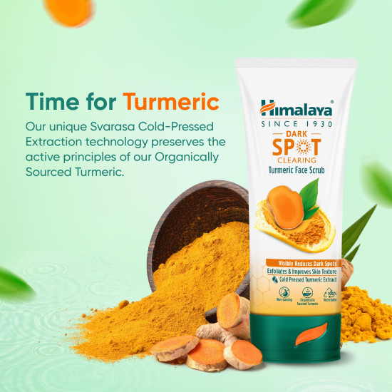 Himalaya Dark Spot Clearing Turmeric Face Scrub - Organically Sourced Turmeric