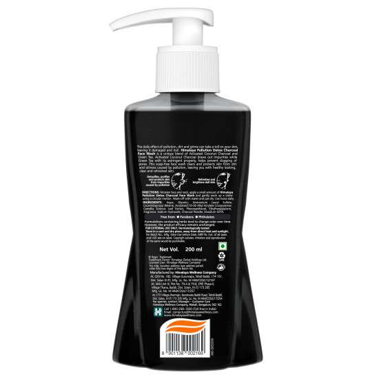 Himalaya Wellness Pollution Detox Charcoal Face Wash - Purifying Skincare Solution