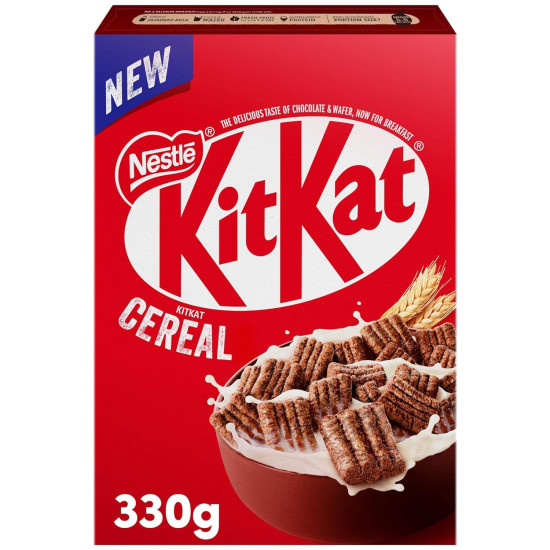 Kitkat Chocolate Breakfast Cereal - Crunchy Wholegrain & Cocoa Explosion