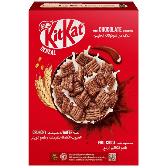 Kitkat Chocolate Breakfast Cereal - Crunchy Wholegrain & Cocoa Explosion