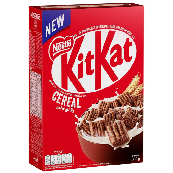 Kitkat Chocolate Breakfast Cereal - Crunchy Wholegrain & Cocoa Explosion