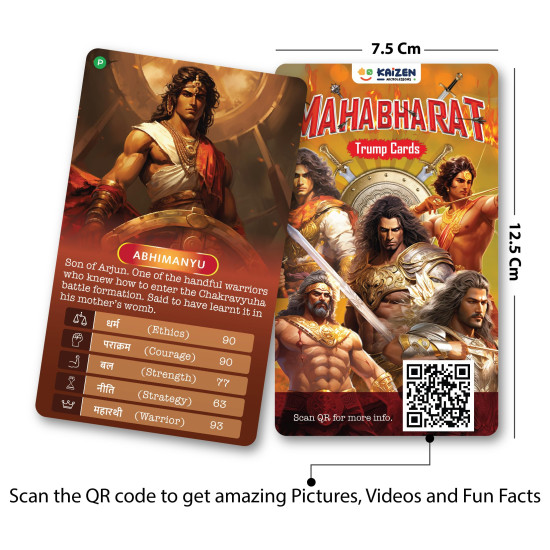 Kaizen MicroLessons Mahabharat Trump Cards - Learn Indian Culture