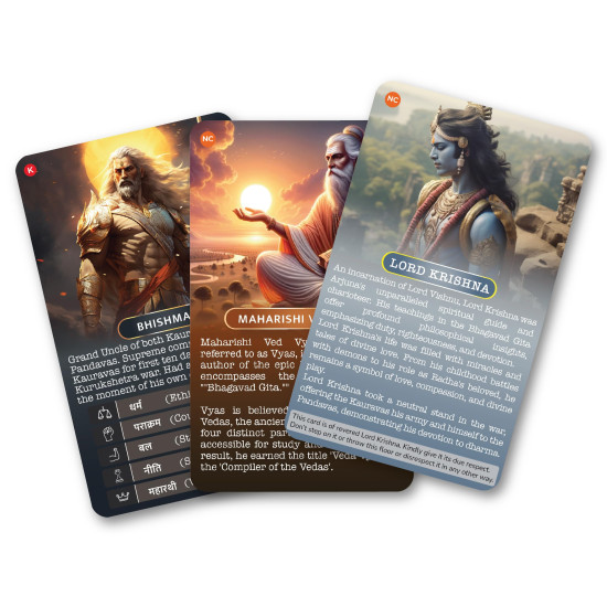 Kaizen MicroLessons Mahabharat Trump Cards - Learn Indian Culture