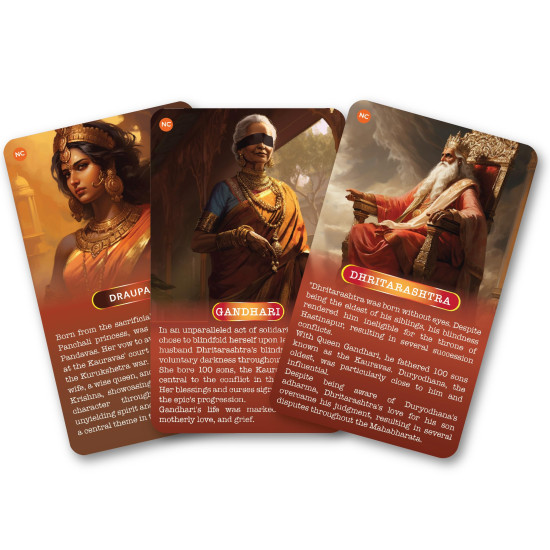 Kaizen MicroLessons Mahabharat Trump Cards - Learn Indian Culture