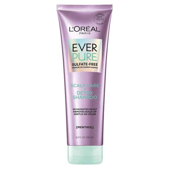 L'Oreal Ever Pure Scalp Care+Detox Shampoo 250ml - Deep Cleansing Formula