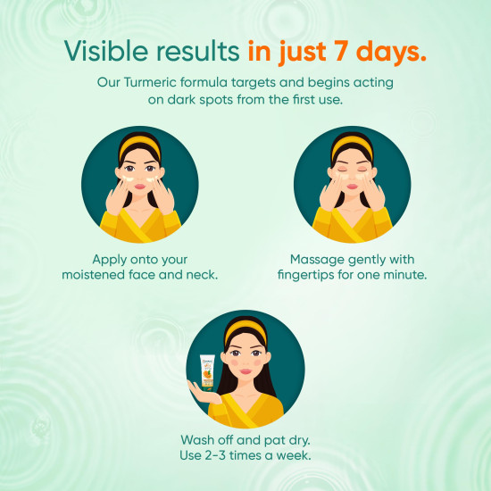 Himalaya Dark Spot Clearing Turmeric Face Scrub - Reduce Dark Spots in 7 Days