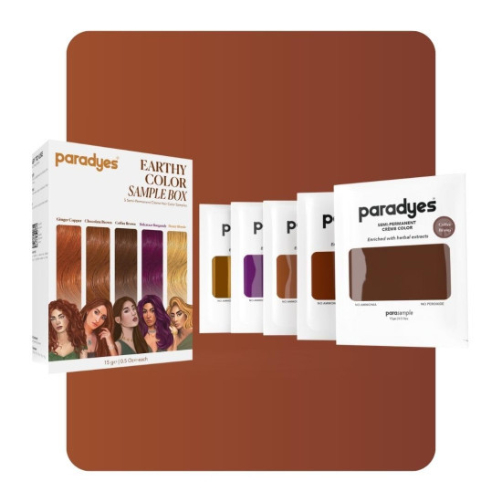 Paradyes Earthy Colors Sample Box - Diverse Vegan Shades Paradyes Earthy Colors Sample Box - Diverse Vegan Shades
