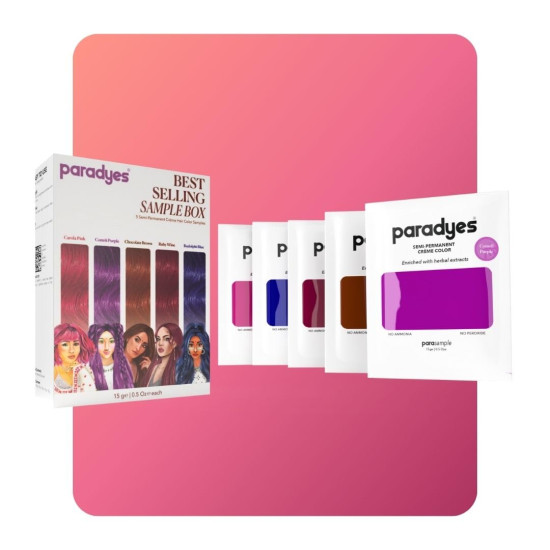Paradyes Top 5 Colors Sample Box - Vibrant Hair Colors