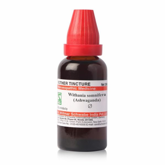 Dr.Willmar Schwabe India Withania Somnifera (Aswagandha) Mt 30Ml - Trusted Homeopathic Remedy