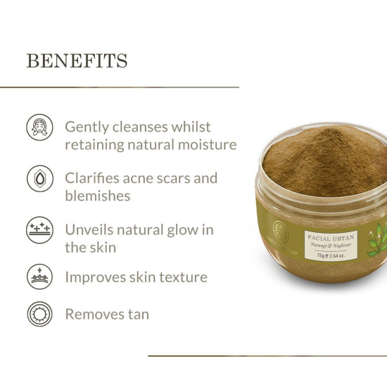 Forest Essentials Narangi & Nagkesar Facial Ubtan - Ayurvedic Tan Removal
