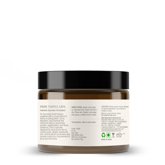 Forest Essentials Neem Varnya Lepa - Facial Mask for Oily Skin