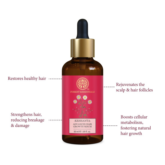 Forest Essentials Keshanta Advanced Hair Growth Serum - Ayurvedic Hair Loss Treatment