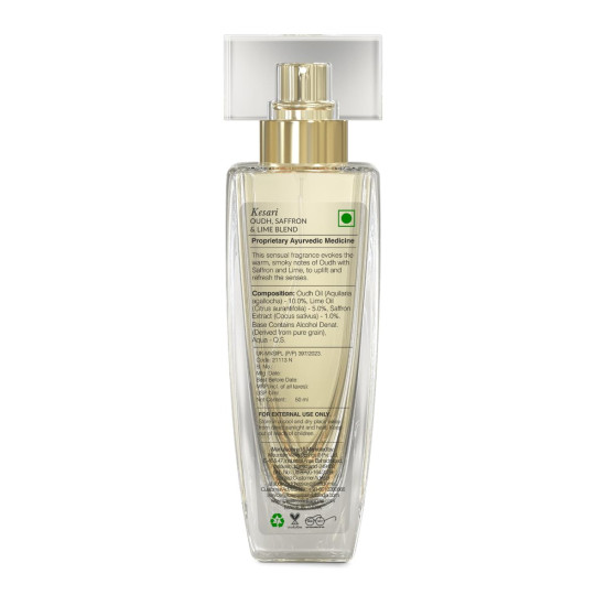 Forest Essentials Intense Perfume Kesari - Long Lasting Natural Luxury Perfume