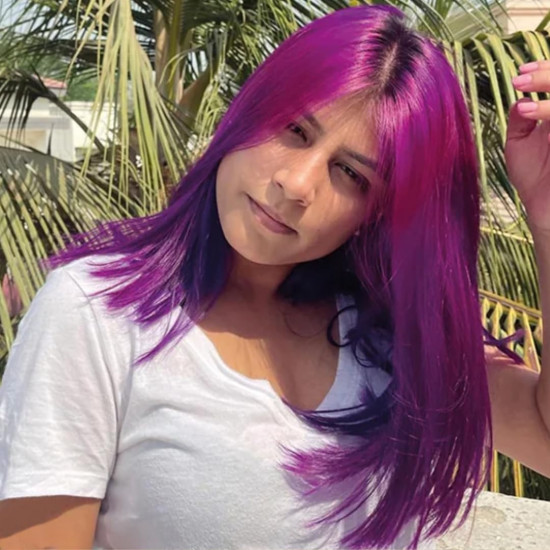 Paradyes Comrii Purple Semi-Permanent Hair Color Kit - Ammonia-Free, Ideal for Dark Hair