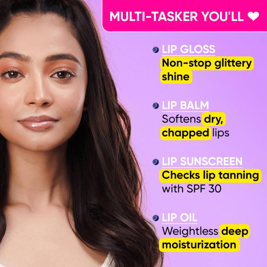 DOT & KEY Lip Balm Vitamin C + E SPF 30 - Non-Stop Glittery Shine