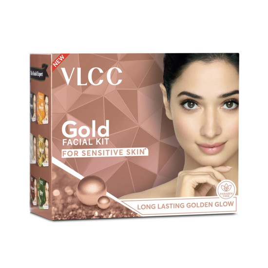 VLCC Gold Facial Kit for Sensitive Skin - Alcohol & Paraben Free VLCC Gold Facial Kit for Sensitive Skin - Alcohol & Paraben Free