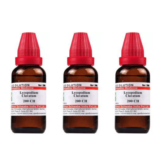 Dr. Willmar Schwabe India Lycopodium Clavatum 200 CH 30ml (Pack of 3) - Immune Support