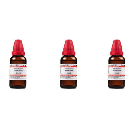 Dr. Willmar Schwabe India Onosmodium 200 CH 30ml (Pack of 3) - Immune Support