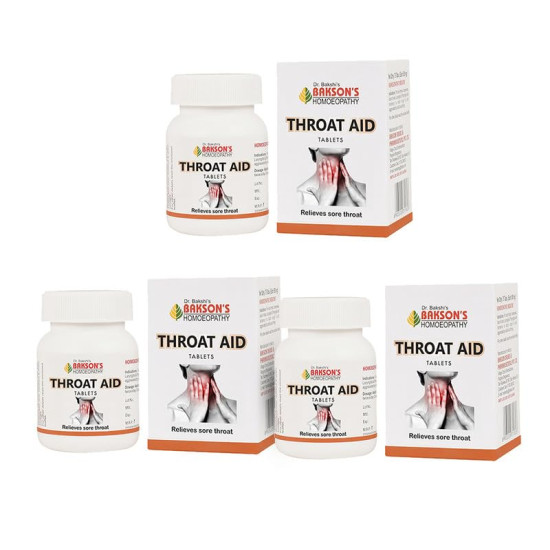 Dr. BAKSHI'S BAKSON'S HOMEOPATHY Throat Aid - Effective Sore Throat Relief