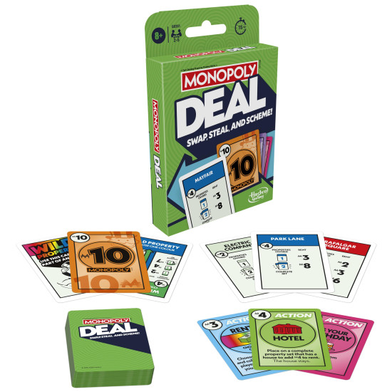 Monopoly Deal Card Game - Quick & Fun for Families